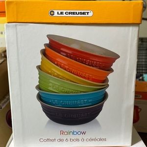 Set of 6 Le Creuset cereal bowls